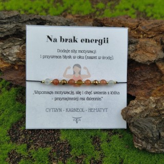 Bransoletka "Na brak energii"
