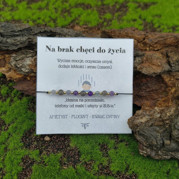 Bransoletka "Na brak chęci do życia"