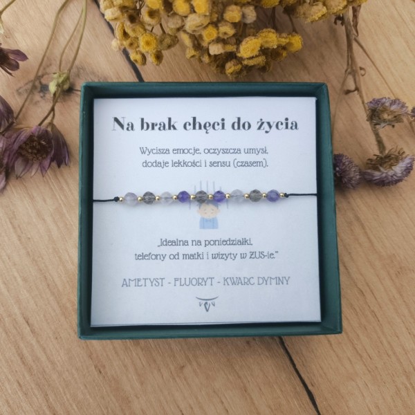 Bransoletka "Na brak chęci do życia"