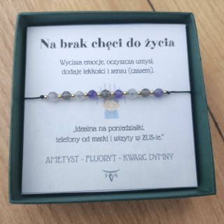 Bransoletka "Na brak chęci do życia"