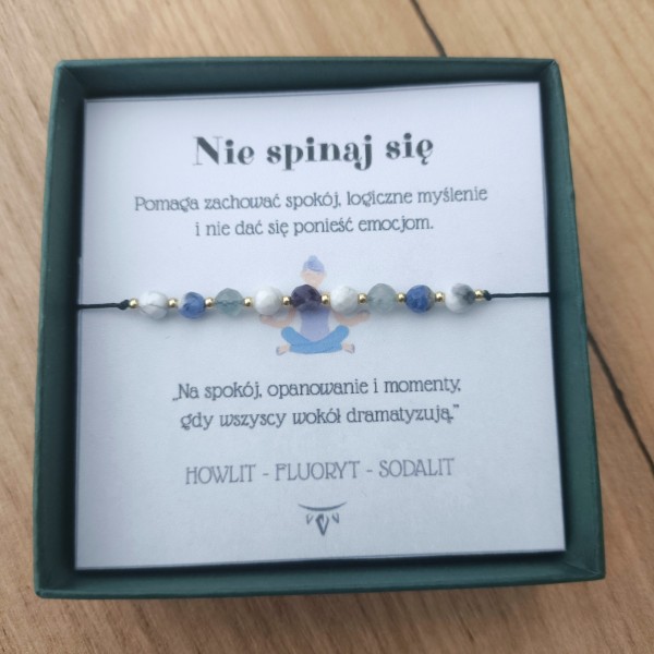Bransoletka z kamieniami Bransoletka "Nie spinaj się" - hover