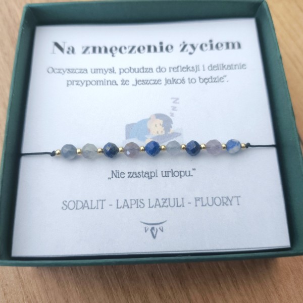 Bransoletka z kamieniami Bransoletka "Na zmęczenie życiem" - hover