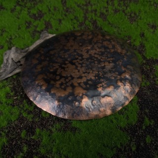 Talerzyk miedziany oksydowany