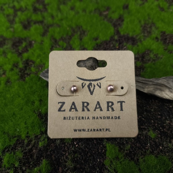 Kolczyki miedziane Kolczyki kuleczki Ghaler