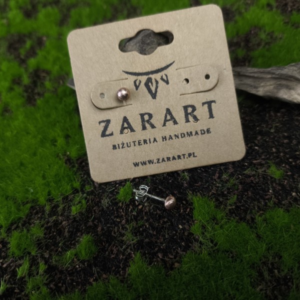 Kolczyki miedziane Kolczyki kuleczki Ghaler - hover