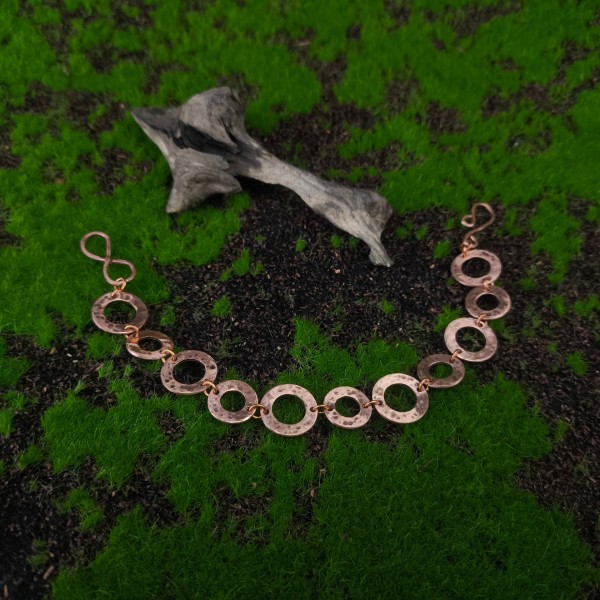 Bransoleta miedziana koła Erytih