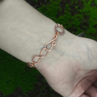 Bransoleta miedziana koła Erytih