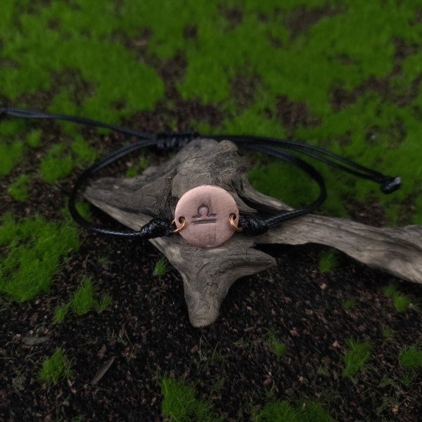 Bransoleta miedziana Zodiakalna - Waga