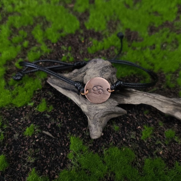 Bransoleta miedziana Zodiakalna - Rak