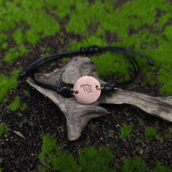 Bransoleta miedziana Zodiakalna - Panna