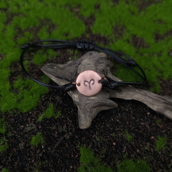 Bransoleta miedziana Zodiakalna - Baran