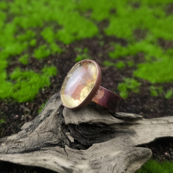 Pierścionek z cytrynem Kegaris