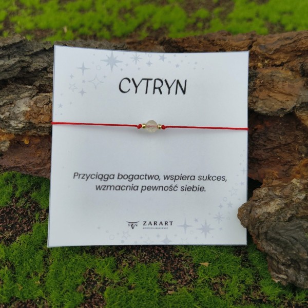 Bransoletka z kamieniami Bransoletka Cytryn