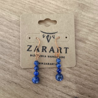 Kolczyki miedziane Lapis Lazuli