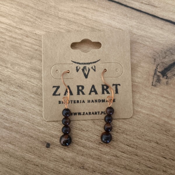 Kolczyki miedziane Kolczyki miedziane Bawole Oko - hover