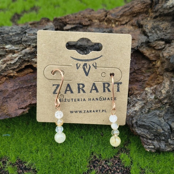 Kolczyki miedziane Kolczyki miedziane Cytryn