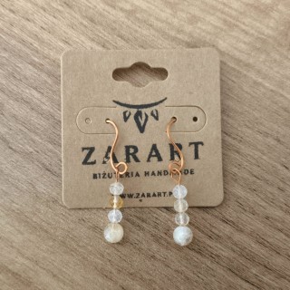 Kolczyki miedziane Cytryn