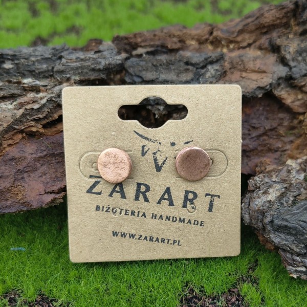 Kolczyki miedziane Kolczyki koła Beapis - hover