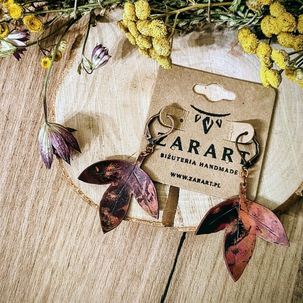 Kolczyki listki Floaris