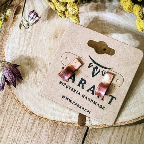 Kolczyki miedziane Kolczyki kręcone Jeohis