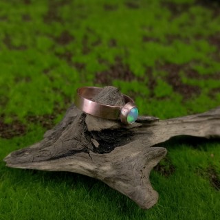 Pierścionek z opalem etiopskim Harmonis