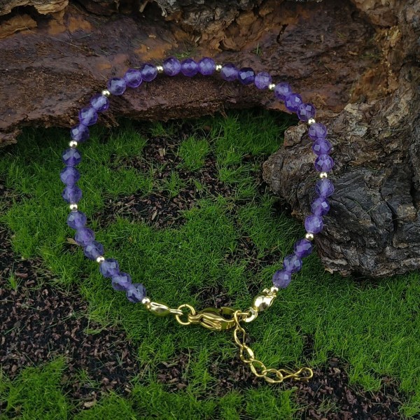 Bransoletka z kamieniami Bransoletka z Ametystem