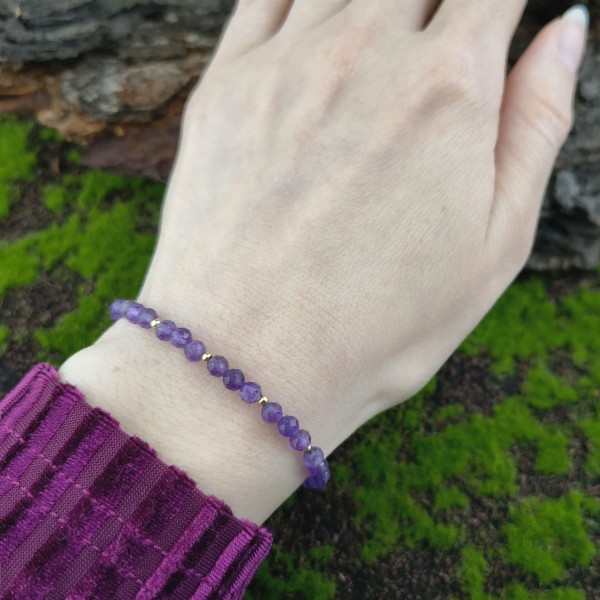 Bransoletka z kamieniami Bransoletka z Ametystem - hover