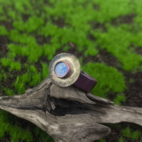 Pierścionek z opalem australijskim Keliatis