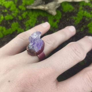 Pierścionek z ametystem Hersalo