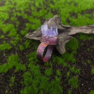 Pierścionek z ametystem Hersalo