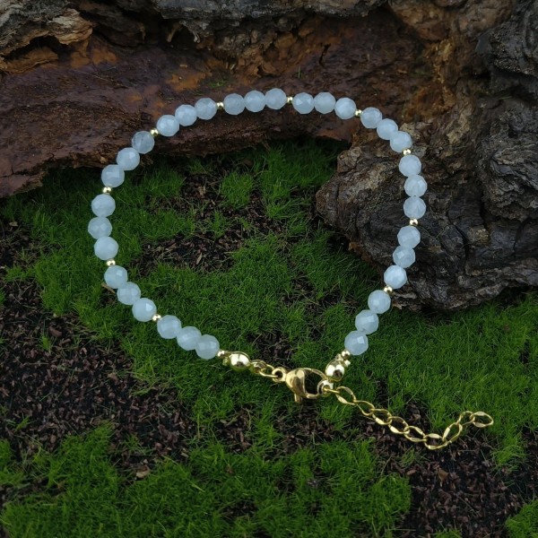 Bransoletka z Akwamarynem