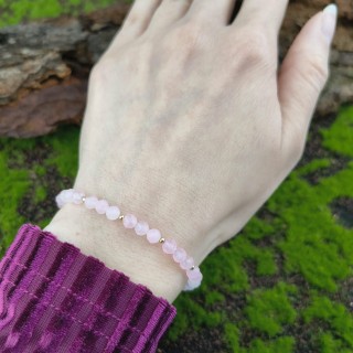 Bransoletka z Kwarcem różowym