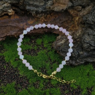 Bransoletka z Kwarcem różowym