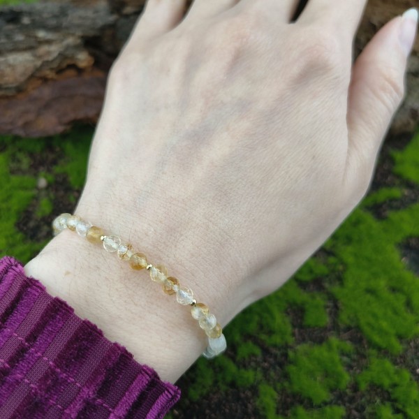 Bransoletka z kamieniami Bransoletka z Cytrynem - hover