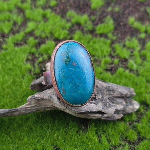 Pierścionek z chryzokolą Nelisiz