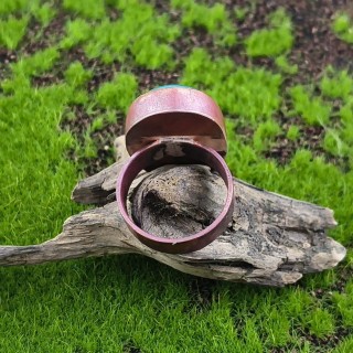 Pierścionek z chryzokolą Nelisiz