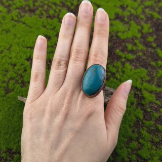 Pierścionek z chryzokolą Nelisiz