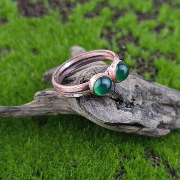 Pierścionek z onyksem Beapis