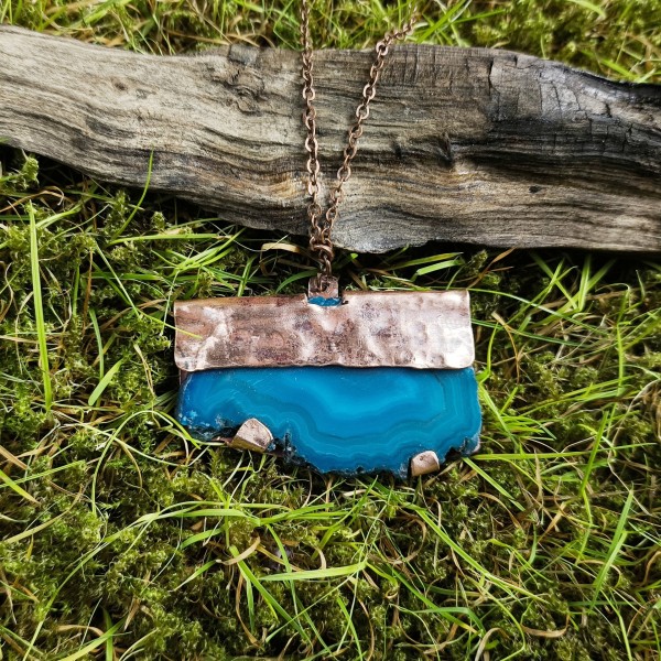 Naszyjnik z agatem Zyvannis